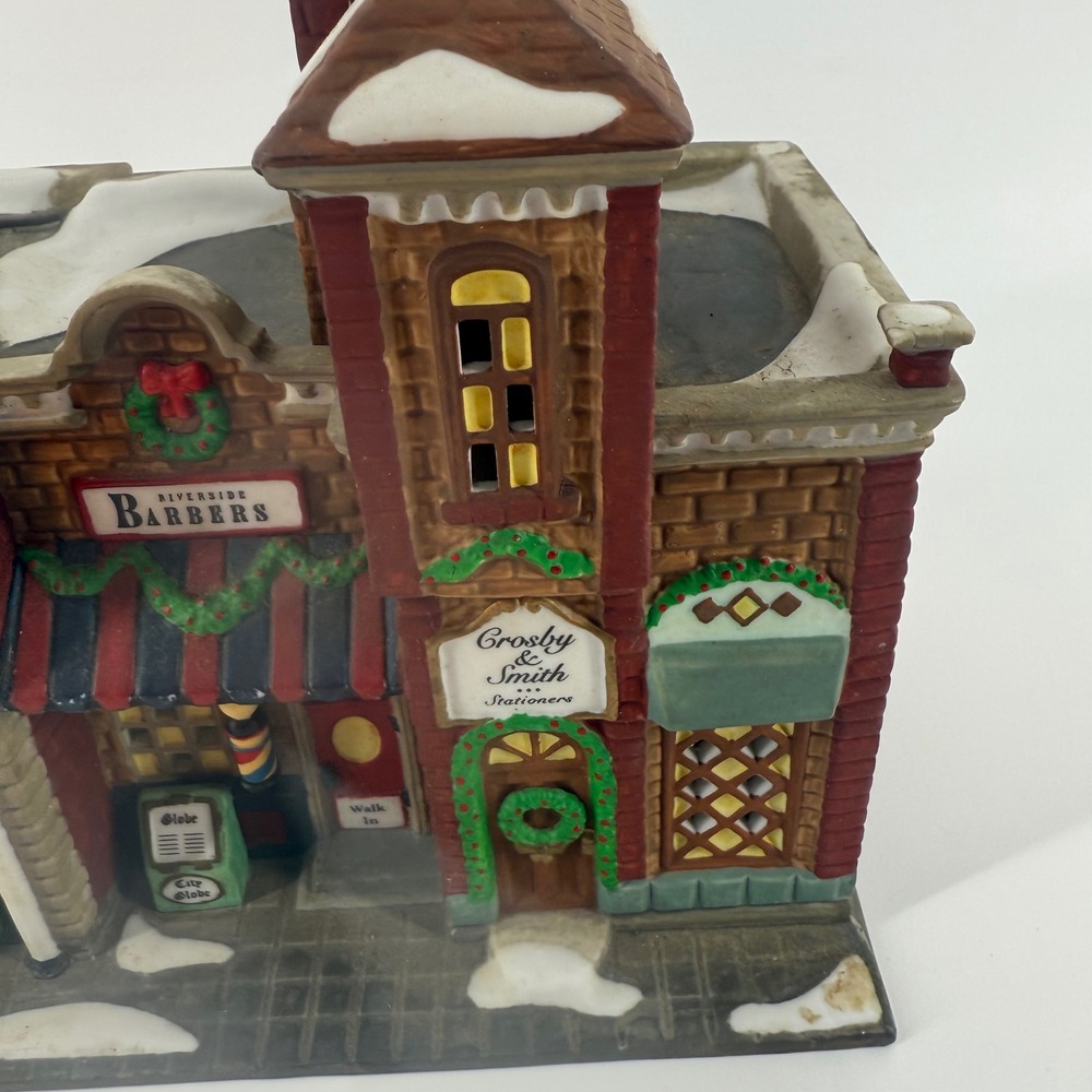 Vintage Department 56 Riverside Row Shops 58888 Christmas in the City Retired - Picture 4 of 12